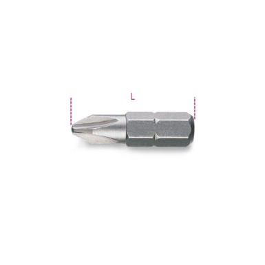 INSERTI PER AVVITATORI PER VITI CON IMPRONTA A CROCE PHILIPS® 1/4 L MM 25 PH 1 ART. 861PH   