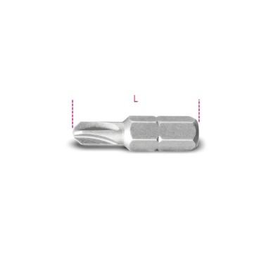 INSERTI PER AVVITATORI PER VITI CON IMPRONTA TORQ-SET® AD INNESTO ESAGONALE 1/4 L mm 25 GR 1 ART. 861TQS   