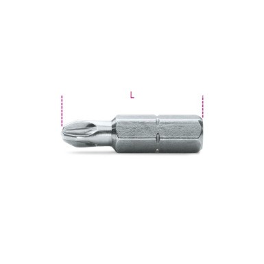 INSERTI PER AVVITATORI PER VITI CON IMPRONTA A CROCE POZIDRIV® - SUPADRIV® 5/16 PZ 1 L MM 32 ART. 866PZ   