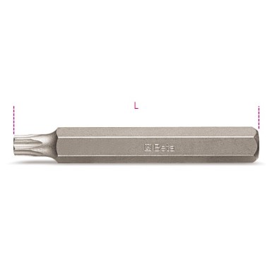 INSERTI PER VITI CON IMPRONTA TORX® MODELLO LUNGO T25 L MM 75 ART. 867TX/L   