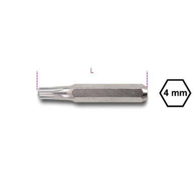 INSERTI 4 MM PER VITI CON IMPRONTA TORX® T7 ART. 1256TX   