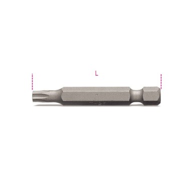 INSERTI PER AVVITATORI PER VITI CON IMPRONTA TORX® 1/4 L MM 50 T8 ART. 862TX   