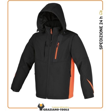 Giacca Softshell Con Cappuccio E Maniche Staccabili - Beta 7659N