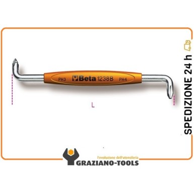 GIRAVITE A SQUADRA PER VITI CON IMPRONTA A CROCE PHILLIPS® PH 1-2 ART. 1238B   