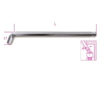 Chiavi maschio esagonale piegate a 110° con estremità sferica, modello lato extra corto, cromate art. 96BPA